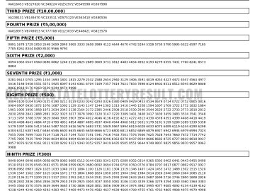 Vishu Bumper Kerala Lottery Result